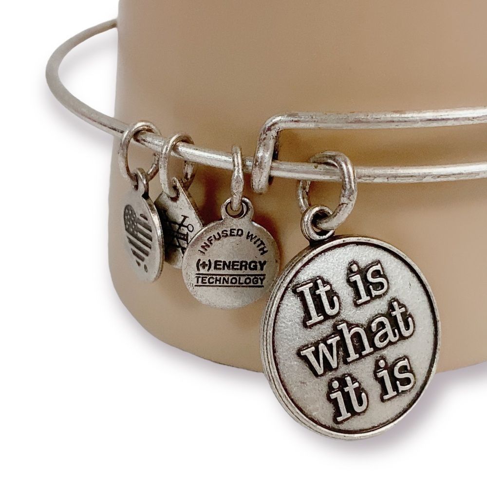 Alex And Ani It Is What It Is Bangle Boho Adjusta… - image 2